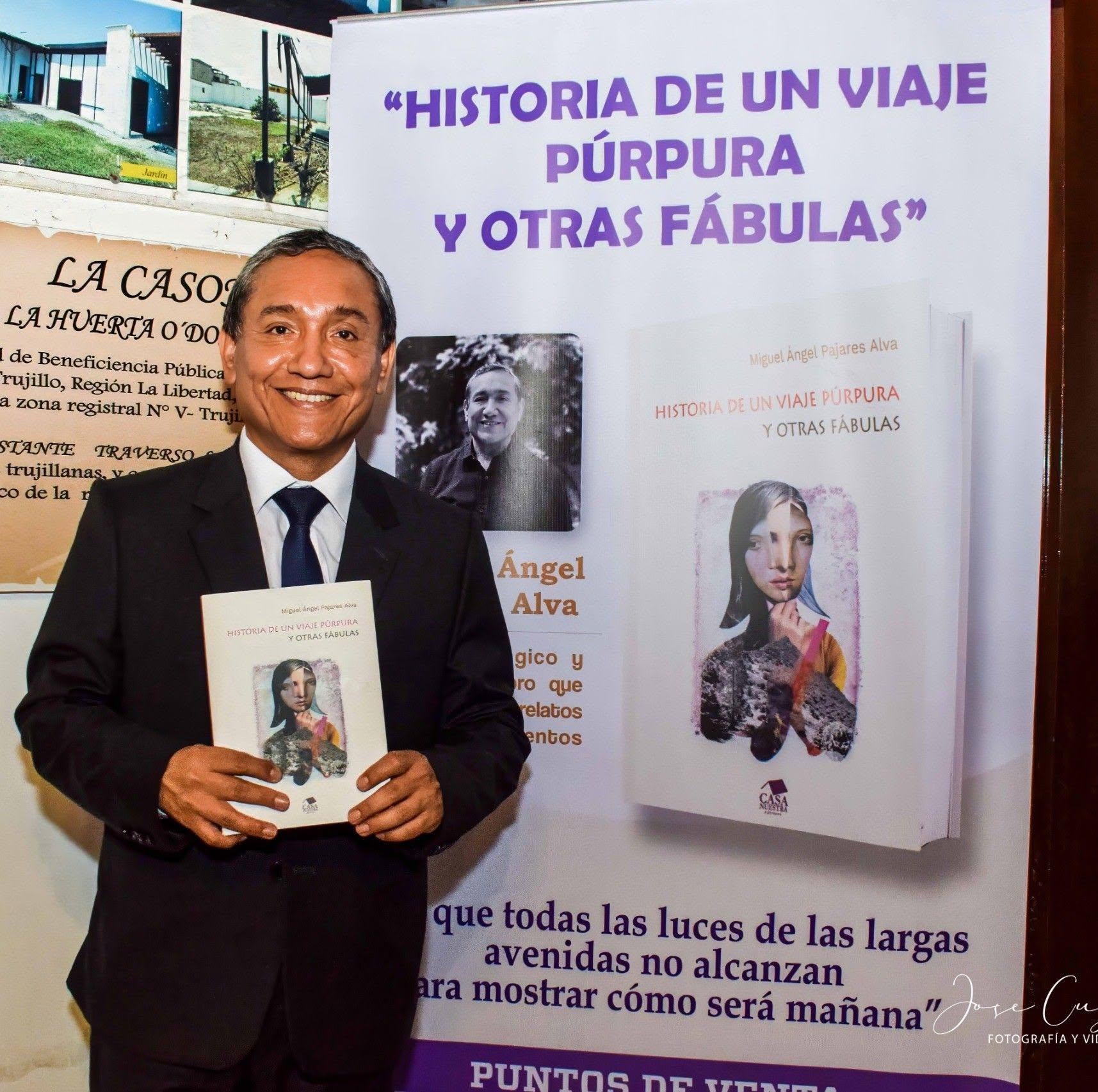 Dr. Miguel Ángel Pajares Alva en evento literario